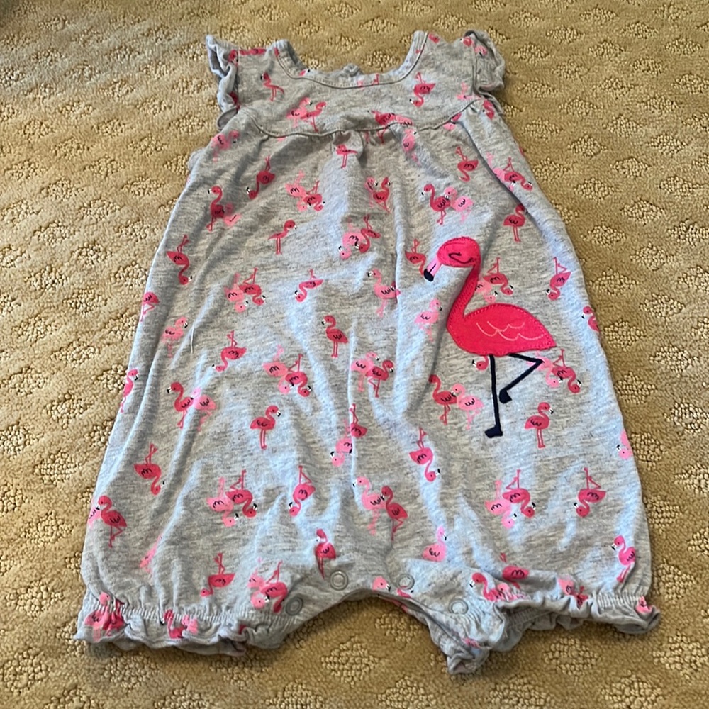 Carters Flamingo Romper 18M